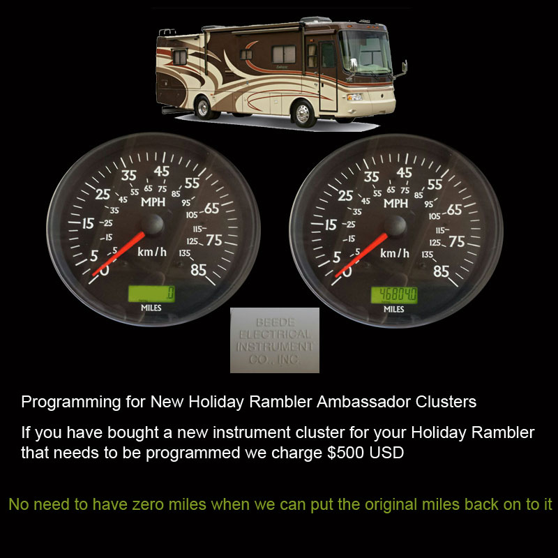 motorhomeholidayramblerprogramminginstrumentcluster